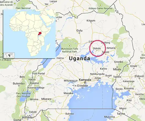 Map Uganda